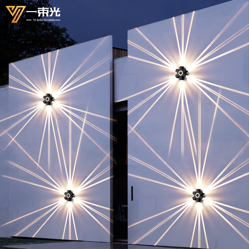 一束光聚光射灯室外壁灯创意网红氛围走廊过O道门头阳台庭院外墙