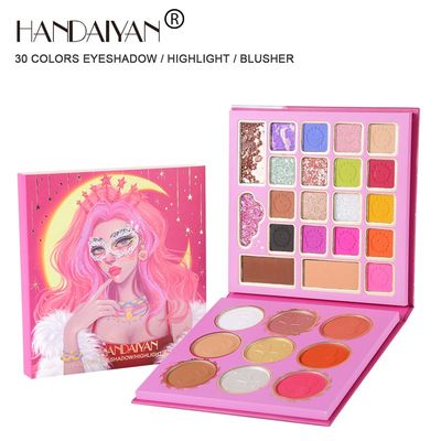 速发30 Color Mask Queen Eyeshadow Palette Eye Shadow Blush R