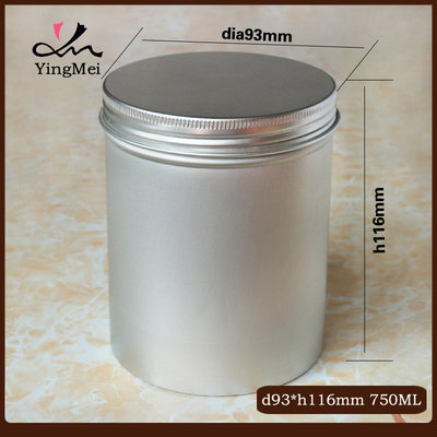 推荐螺纹式密封茶叶罐大号80g-1000g金属罐包装花茶茶叶收纳铝罐