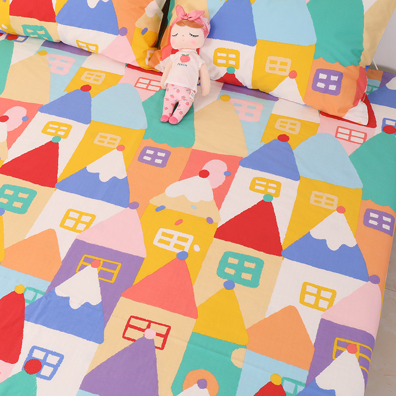 卡通儿童床单 单件全棉学生宿舍床单单双人床单1.2m1.5米定做,床上用品,床单,淘宝优惠券,粉丝福利购,淘宝优惠卷