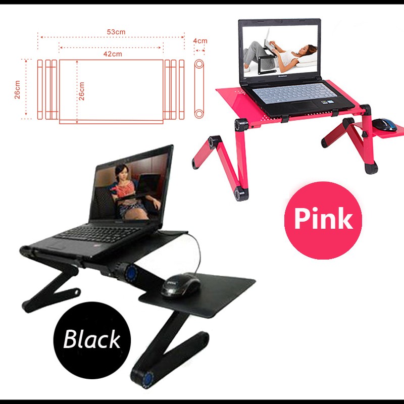 网红Multi Functional Ergonomic mobile laptop table stand for