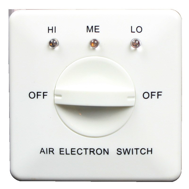 空调三速开关 厂家供应 烤漆 带LEFD墙壁风机盘管高中低调速开关