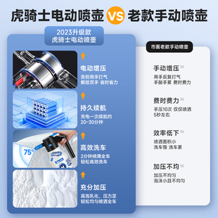 洗车电动泡沫喷壶充电式 汽车专用喷泡沫器发泡器充气动高压力