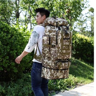 新款超大容量双肩背包男女户外登山包大包旅行行李包100升旅游大