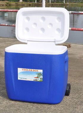 nlZ18L28L38L户外保温箱拉杆式商用摆摊流动雪R糕车冰桶冷藏箱带