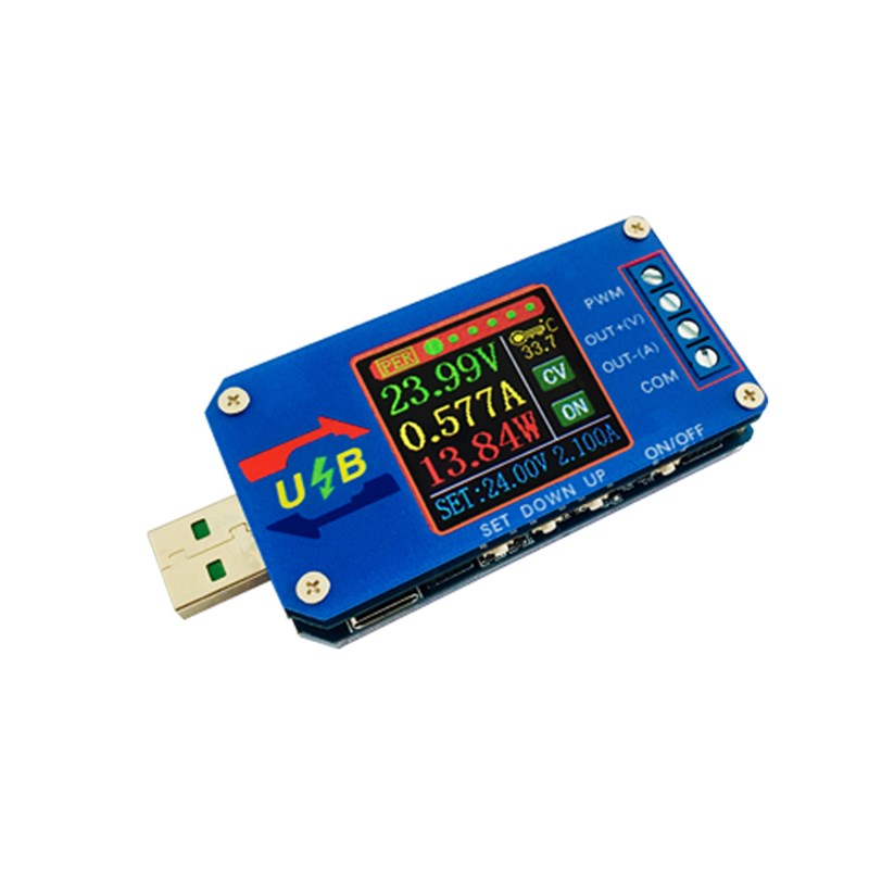现货数控USB升降压5V电源恒压恒A流12v电压电流表库仑计PWM发生器