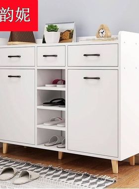 窄鞋架鞋柜宽家用门口40cm30公分深厘米宽的长厚高120加高玄关柜
