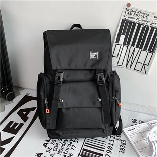校园百搭高中学生大容量双肩包女高颜值结实男士书包旅行电脑背包