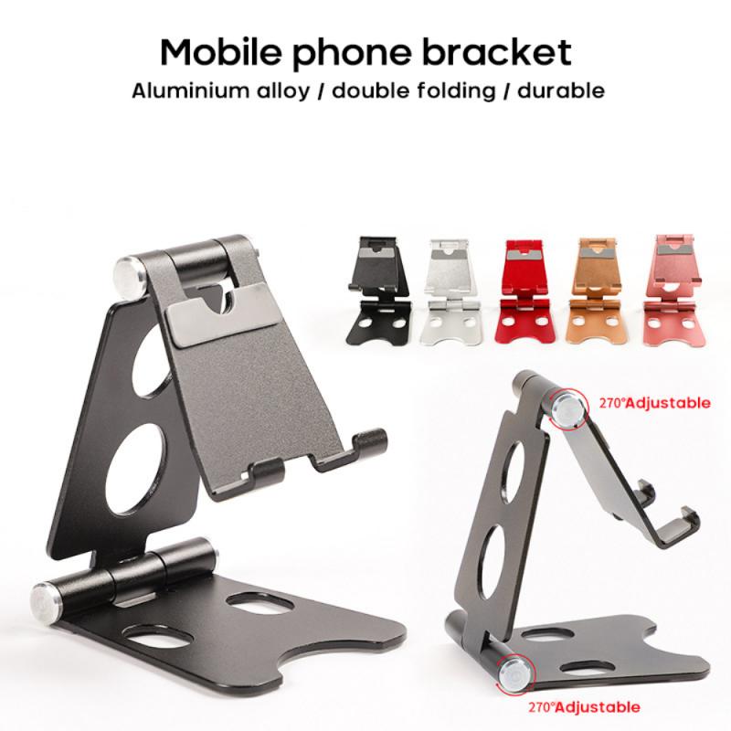 速发Portable Phone Stand Double Folding Stand Metal Desktop 乐器/吉他/钢琴/配件 乐器工具 原图主图