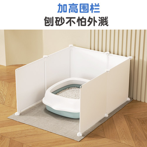 工厂销猫砂盆防h外溅挡板三面U型鱼缸防水油厨房炒菜户外烤肉防喷