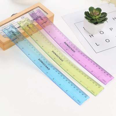 Straight ruler dc-1330 plastic 30cm soft ruler is flexib