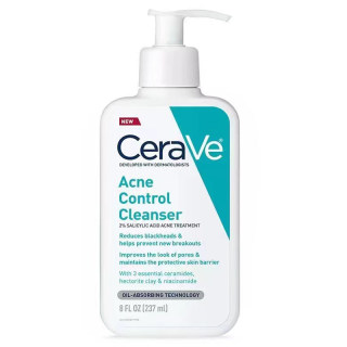 推荐Cerave Acne Control Cleanser 2% Salicylic Acid Remove Ac