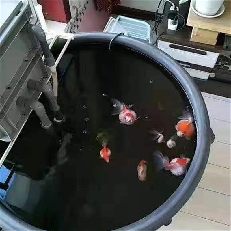 老北京鱼盆超大黑陶古法缸庭院老式陶瓷水养金鱼乌u龟荷花泥瓦鱼