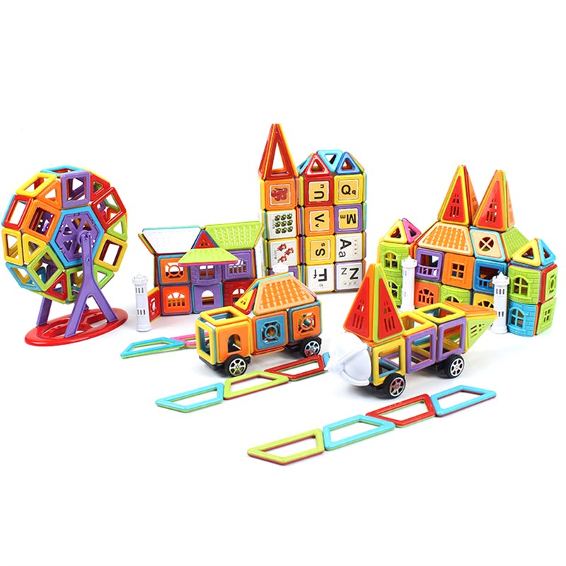 极速77-402pcs Magnetic Blocks Construction Building Toys Mag