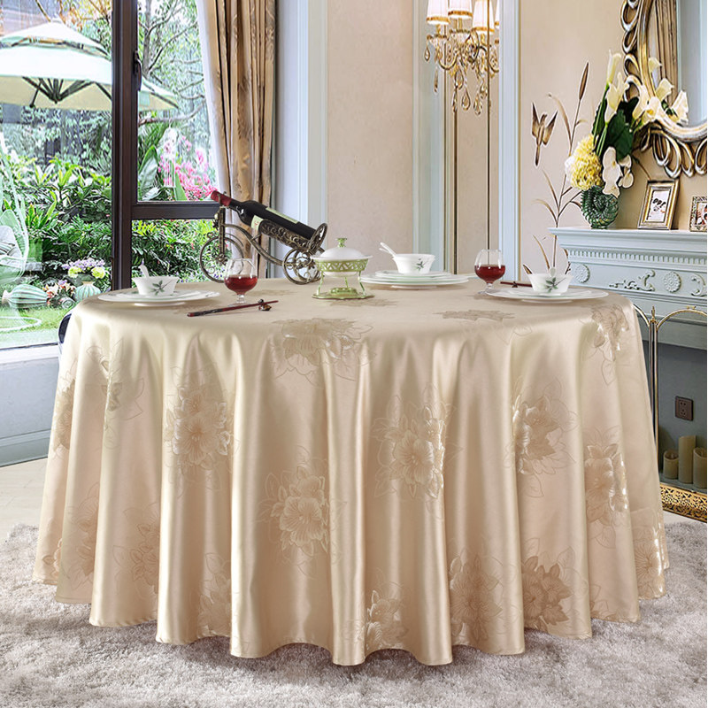 酒店桌布圆桌台布圆形餐厅大圆桌桌布圆餐布奢华家用布艺台裙加厚,居家布艺,桌布,淘宝优惠券,粉丝福利购,淘宝优惠卷