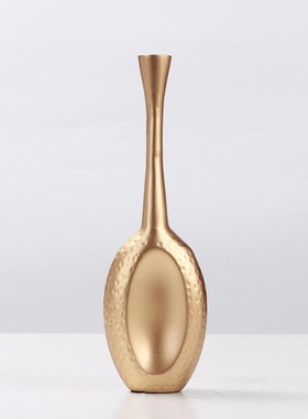 长径细口花瓶摆件客厅高级感复古小众创意艺术北欧家居花器装饰品