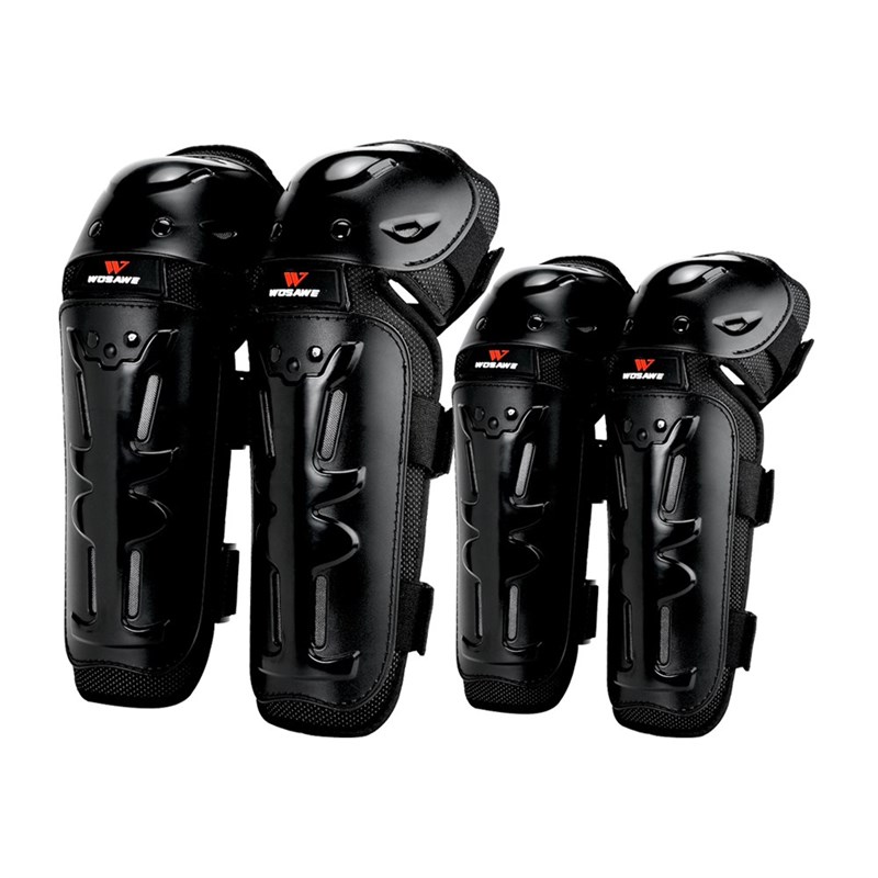 4Pcs/Set Outdoor Racing Skating Elbow Knee Shin Support Prot