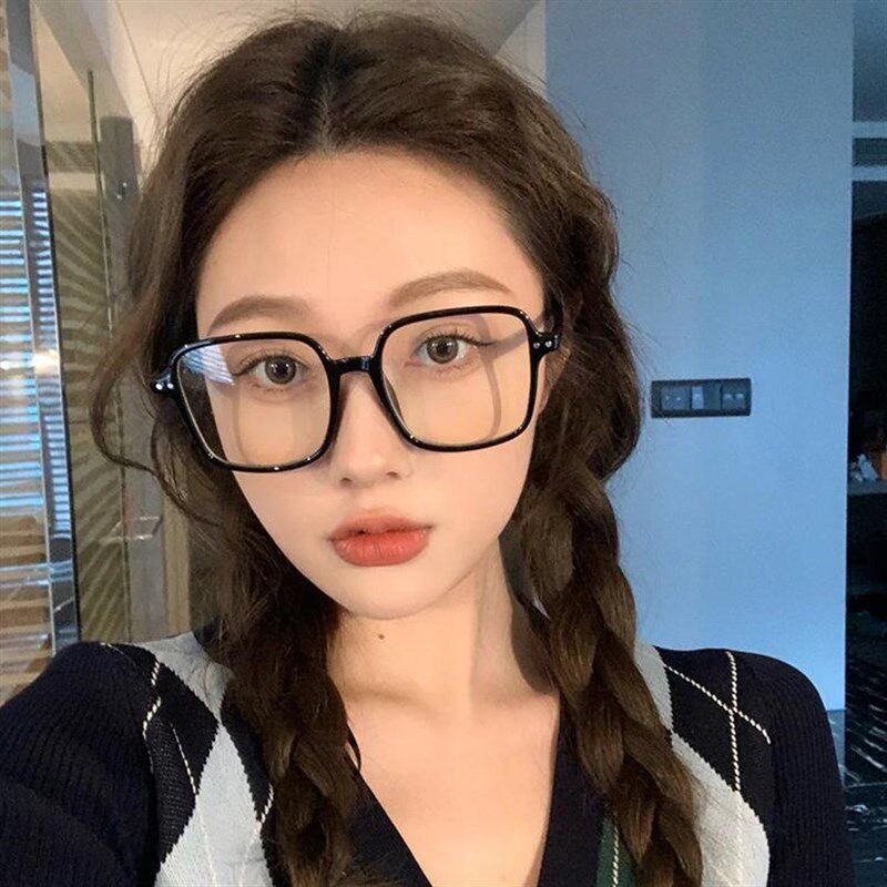 韩系眼镜框可配度数近视镜片女素颜神器黑色眼睛框镜架男大脸显瘦