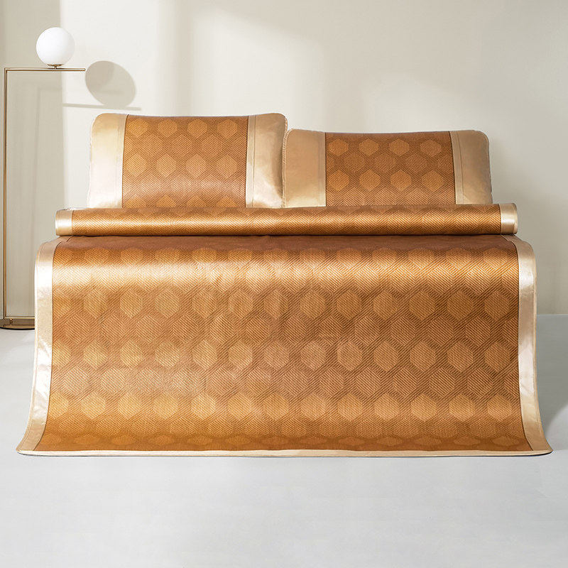 仿藤凉席枕套可折j叠家用床垫两用1.5米夏季空调软席子1.8m,床上用品,藤席,淘宝优惠券,粉丝福利购,淘宝优惠卷