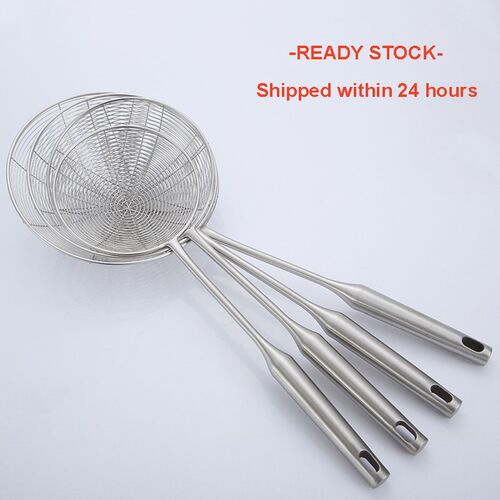 Premium 304 Stainless Steel Spider Mesh Strainer & Colander