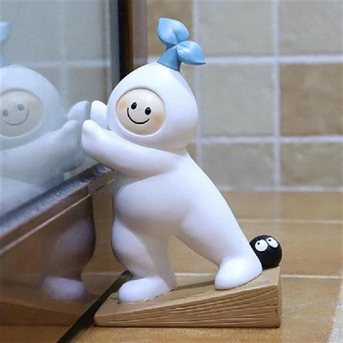 极速1pc Cute Door Stops Creative Cartoon Snowman Door Stoppe