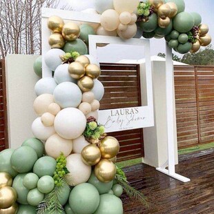 Color Bean Arch New Garland Balloon Retro Green 119pcs Paste