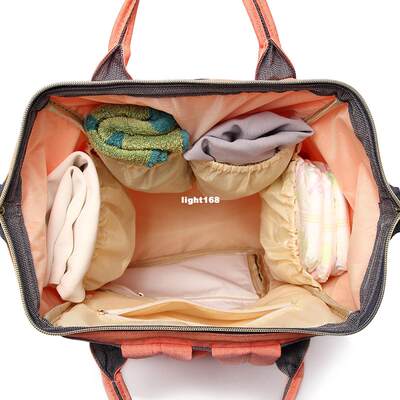 网红Fashion Mama Maternity Nappy Bag Large Capacity Baby Car