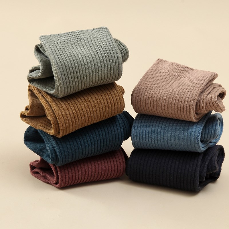 纯棉袜子男款秋冬季中筒加厚长袜吸汗防臭全棉女长筒短袜男士