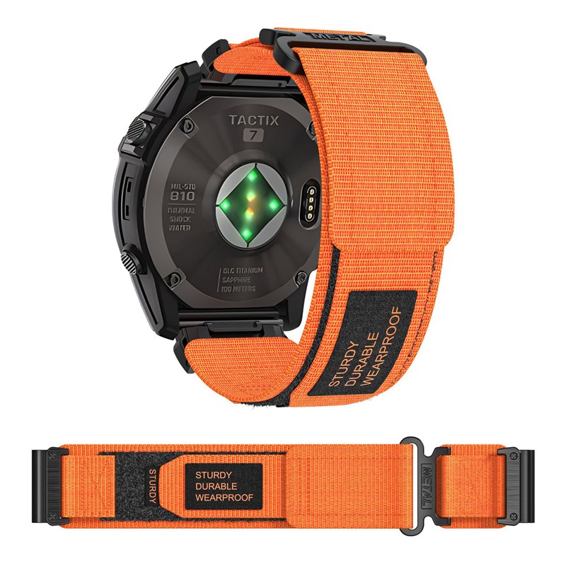 适用佳明Garmin泰铁时Tactix7手表255s/245金属环高山尼龙表带Fen