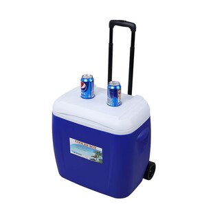 28LPU保温箱车载s保鲜箱拉杆冷藏箱外卖户外塑料冰桶