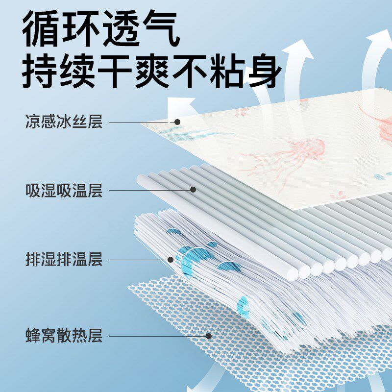 抱娃凉席手臂垫夏季抱婴儿喂奶神器夏天宝宝哺乳凉枕冰丝隔热凉垫