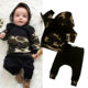 Black Toddler Hooded Pocket Kids 新品 Citgeett Baby Boys Camo