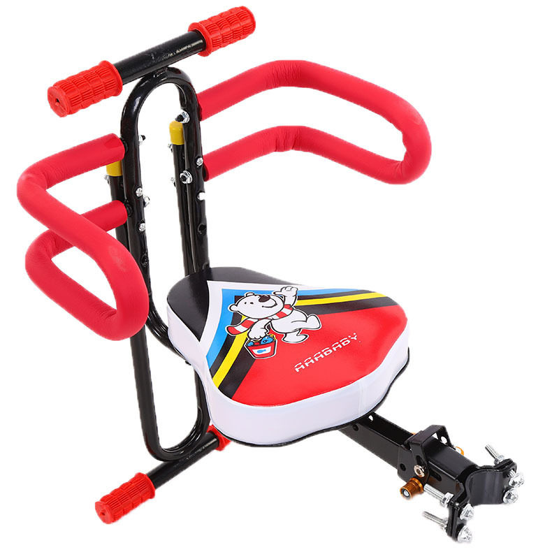 电瓶车前置座椅 k电动车儿童座椅折叠可拆卸 自行车宝宝安全座椅