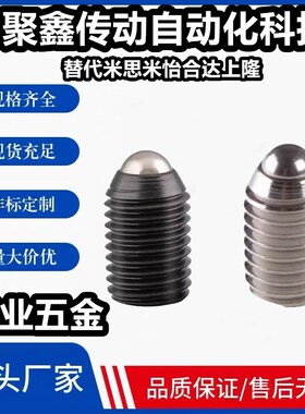 超轻载型BPY3/4/5/6/8定位珠波仔螺丝 球头弹簧柱塞 弹弓销 ZAC11