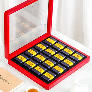 摆泡茶叶礼盒红茶岩茶水仙肉v桂大红袍泡袋豆腐块排泡茶叶礼盒空