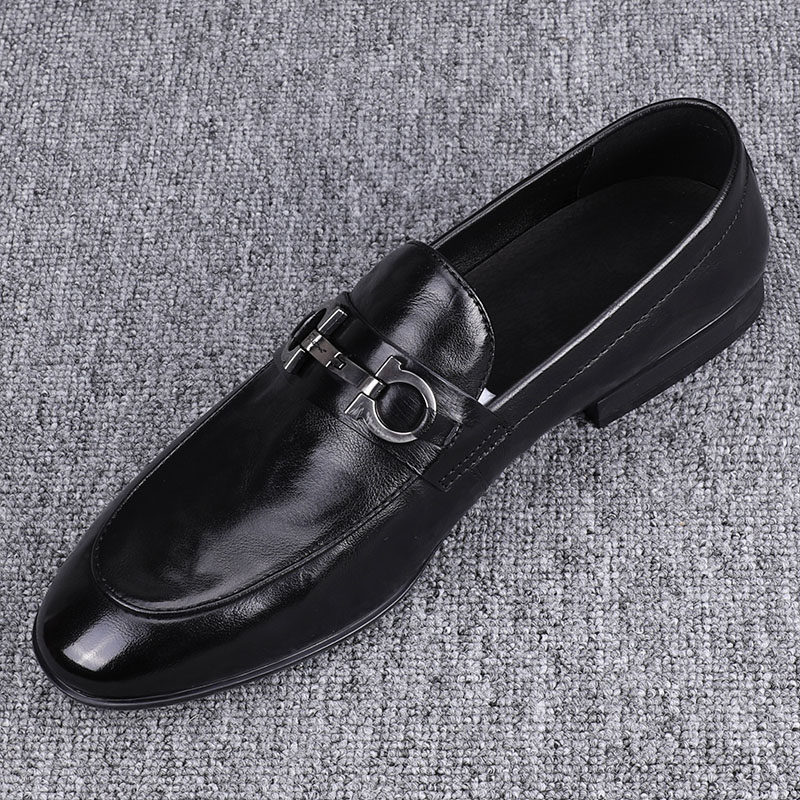 男鞋秋季2023新款百搭男士商务休闲皮鞋韩版潮流马衔扣发型师,流行男鞋,休闲皮鞋,淘宝优惠券,粉丝福利购,淘宝优惠卷