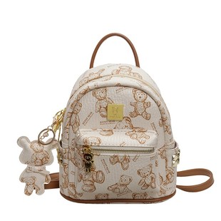 可迪熊设计迷你小背包女2024新款韩版大容量双肩包女时尚学生书包