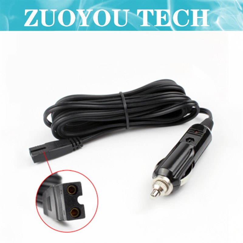 推荐汽车冷暖箱电源线12V24伏通用电源连接线 点烟器电源线B字尾