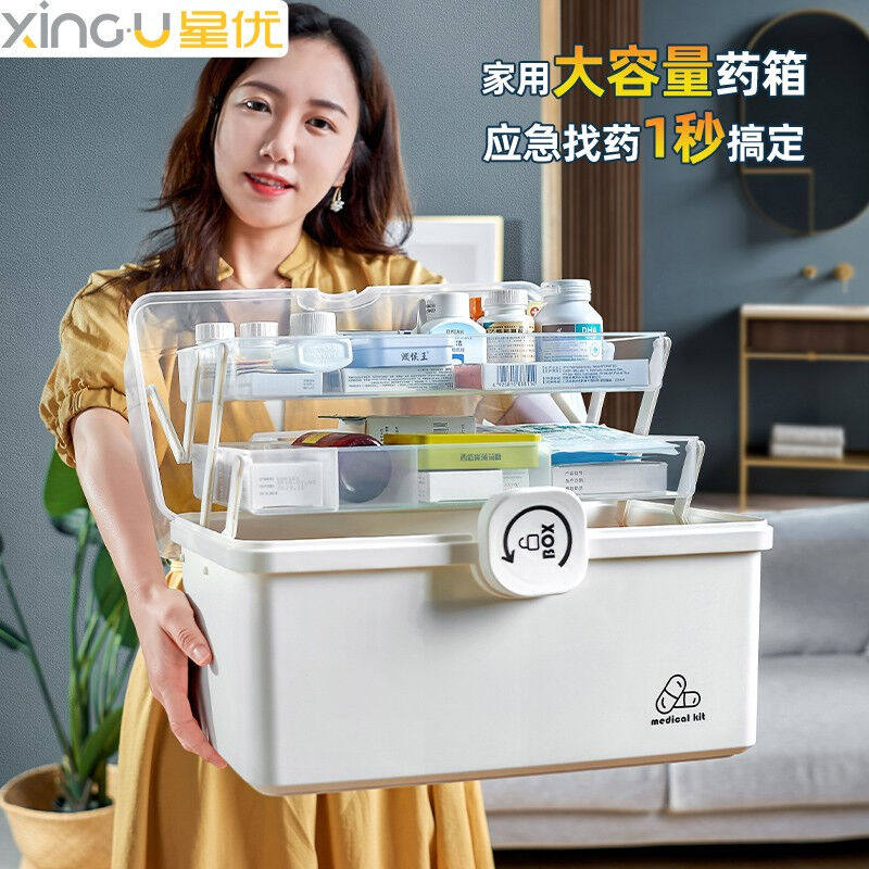 促销星优(XINGYOpU)药箱家用多功能大容量药物药品收纳箱医药箱高性价比高么？