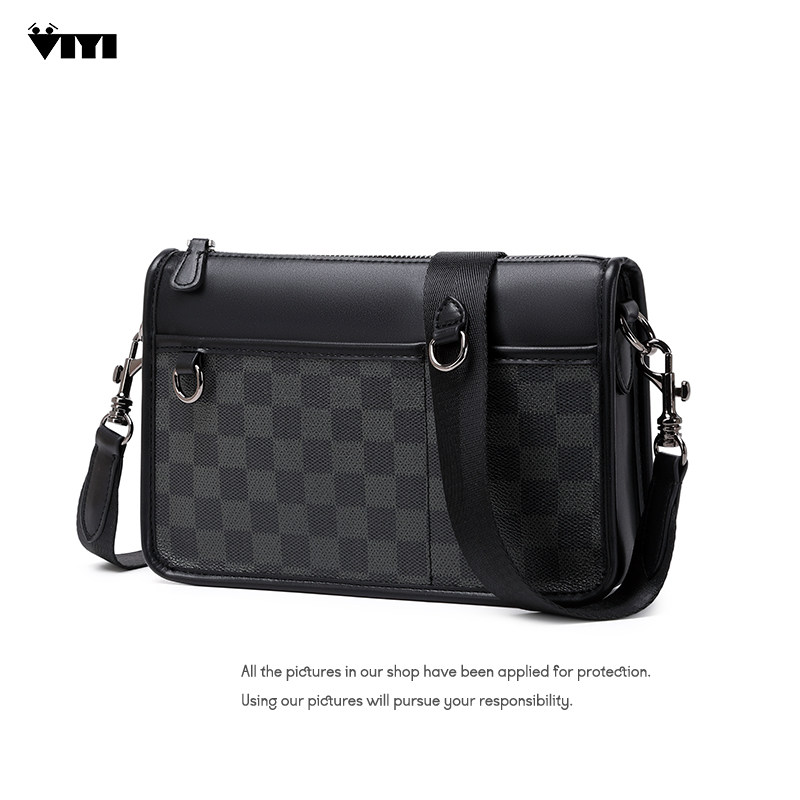 高级感韩版斜揹包男款2023新款休闲商务单肩包小众设计揹差包