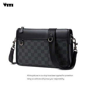 高级感韩版斜揹包男款2023新款休闲商务单肩包小众设计揹差包