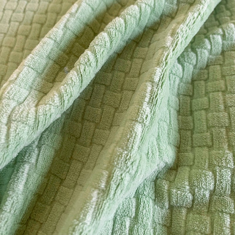 冬季珊瑚法兰绒面床上四件套加绒床品床笠双面加厚牛奶绒被套床单