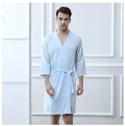 速发newwinter pajamas gown women men bathrobe pyjamas night-