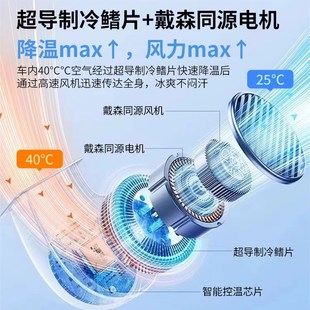 冰丝主驾驶座椅垫车垫屁股垫高级感夏季 座椅通风改装 汽车空调坐垫