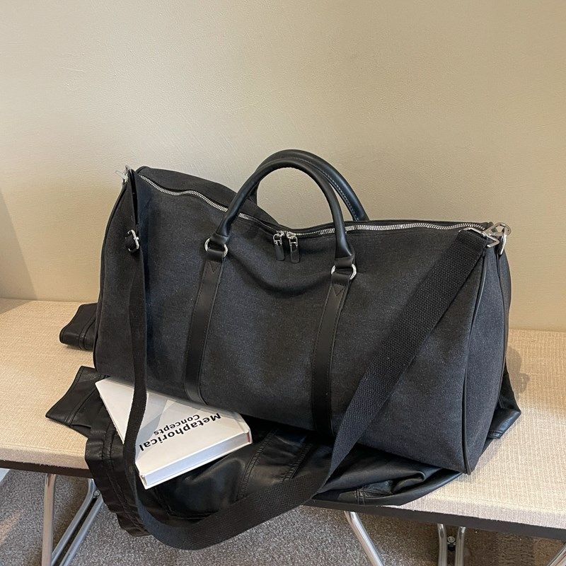 旅行包女手提帆布短途行李袋大容量男运动游泳健身包时髦利落耐用