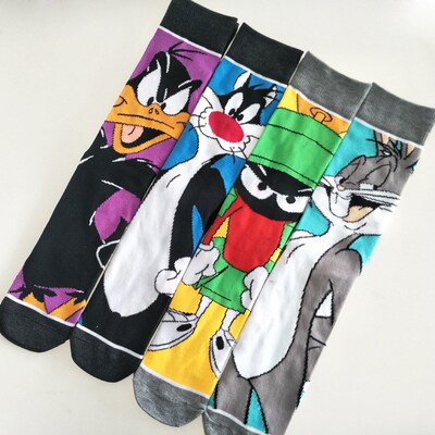 fashion male new happy funny socks cotton colorful crazy ca