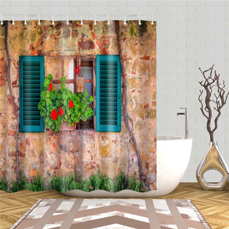 Shower Curtains Waterproof Decor-Screen Fabric Polyester 3d
