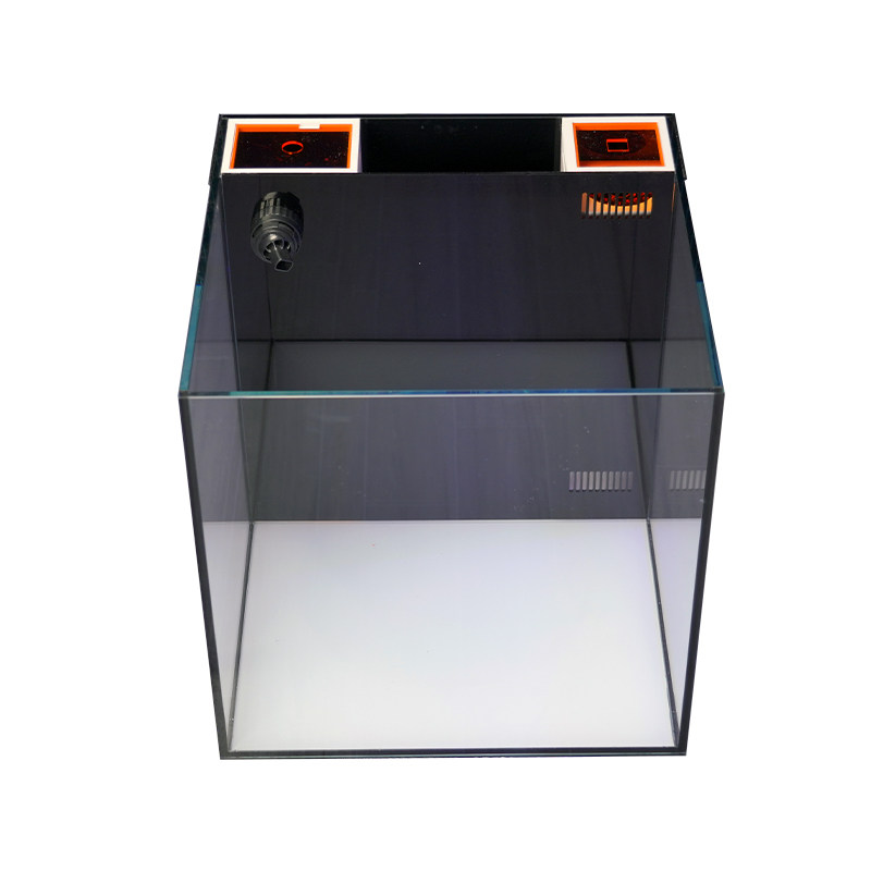 40背滤海水缸全套珊瑚缸原生玻璃海缸小型检o疫鱼缸饲养珊瑚海水