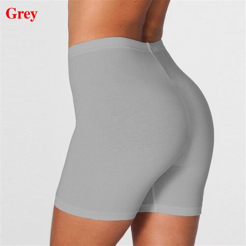 速发Plus Size Women Elastic Shorts Casual High Waist Tight F