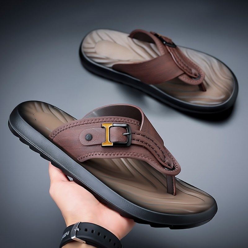 人字拖鞋男夏季室外穿防水沙滩鞋男士防滑防臭休闲时尚凉拖鞋男款,流行男鞋,人字拖,淘宝优惠券,粉丝福利购,淘宝优惠卷